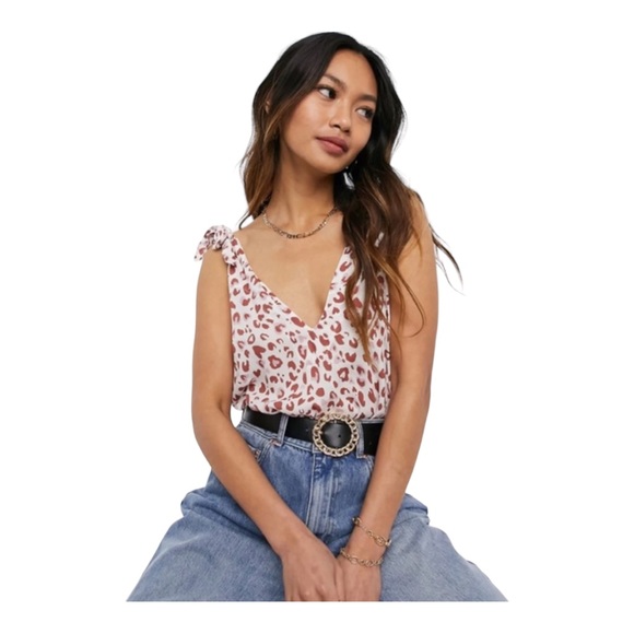 Free People Animal Print Bodysuit - Picture 2 of 7